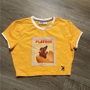 FILA X PLAYBOY Fitted Crop Top